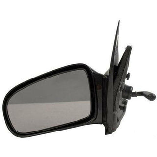 LH Door Mirror Manual REM Non-Heated Smooth Black Non-Folding Coupe.