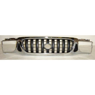 2001-2004 Toyota Tacoma Grille Chrome/Dark Gray - Classic 2 Current Fabrication