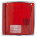 1973-1991 Chevy Blazer Tail Lamp Lens RH w/Chrome Trim.