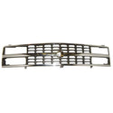 1988-1993 Chevy C/K Pickup Grille Chrome/Dark Argent - Classic 2 Current Fabrication