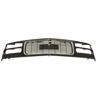 1994-2002 GMC Pickup Grille Black/Chrome - Classic 2 Current Fabrication