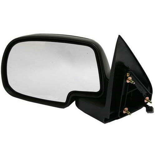 1999-2002 GMC Sierra Pickup Mirror Power LH W/Gloss Black Cover Folding.