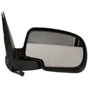 RH Door Mirror Power Non-Heated Textured Black W/Chrome Cover Folding.