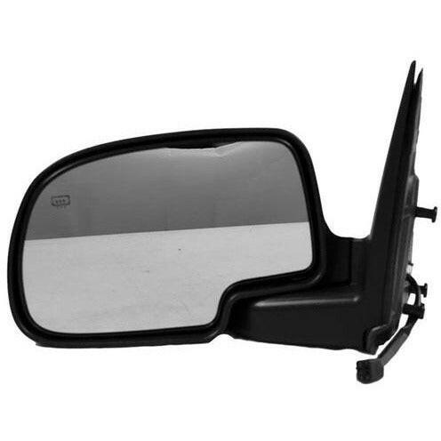 1999-2002 GMC Sierra Pickup Mirror Power LH W/Gloss Black Cover Folding.