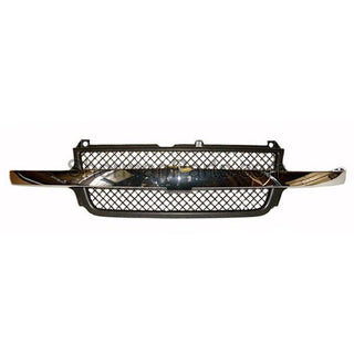1999-2002 Chevy Silverado Pickup Grille Chrome/Textured Black - Classic 2 Current Fabrication