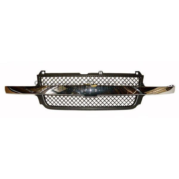 1999-2002 Chevy Silverado Pickup Grille Chrome/Textured Black - Classic 2 Current Fabrication