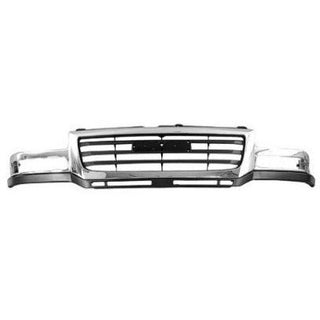2003-2007 GMC Sierra Pickup Grille Chrome - Classic 2 Current Fabrication