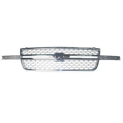 2003-2007 Chevy Silverado Pickup Grille Chrome - Classic 2 Current Fabrication
