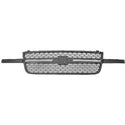 2006-2007 Chevy Silverado Pickup Grille Black.