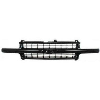 1999-2002 Chevy Silverado Pickup Grille Black.