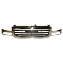 2003-2007 GMC Sierra Pickup Grille Chrome/Textured Black.