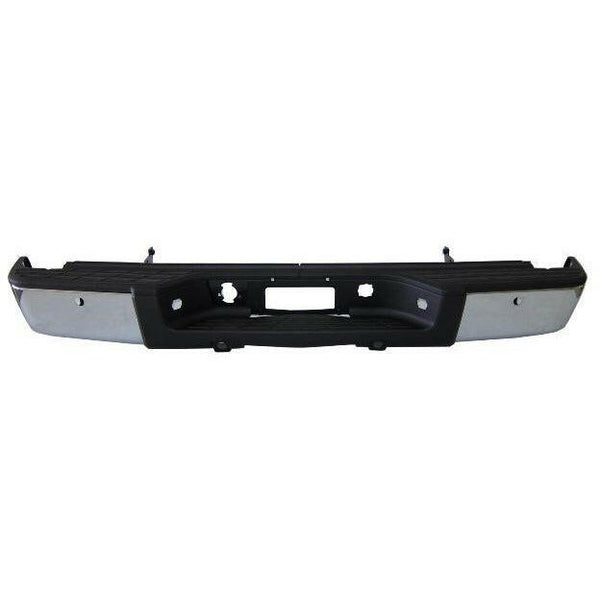 2007-2013 GMC Sierra Pickup Rear Step Bumper W/ Pads & Brackets Silverado/Sierra 1500 W/ Sensors 07-13.