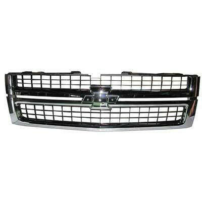 2007-2010 Chevy Silverado Pickup Grille Chrome.