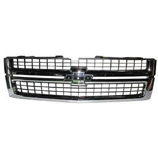 2007-2010 Chevy Silverado Pickup Grille Chrome - Classic 2 Current Fabrication