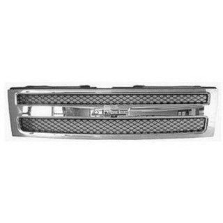 2007-2012 Chevy Silverado Pickup Grille Chrome - Classic 2 Current Fabrication