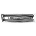 2007-2012 Chevy Silverado Pickup Grille Chrome.