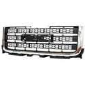 2011-2014 GMC Sierra Pickup Grille Gray/Chrome.