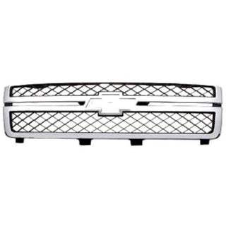 2011-2014 Chevy Silverado Pickup Grille Gray/Chrome - Classic 2 Current Fabrication