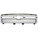 2011-2014 Chevy Silverado Pickup Grille Gray/Chrome.