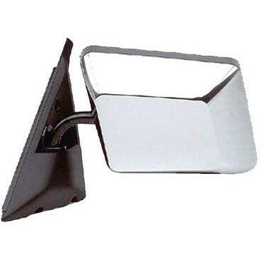 LH Door Mirror Manual Non-Heated Chrome Folding.