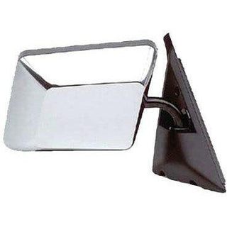 RH Door Mirror Manual Non-Heated Chrome Folding.