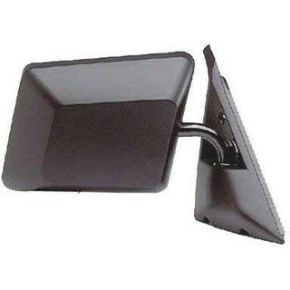 RH Door Mirror Manual Non-Heated Smooth Black Folding.