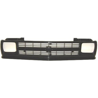 1991-1993 Chevy S-10 Pickup Grille Gloss Black - Classic 2 Current Fabrication