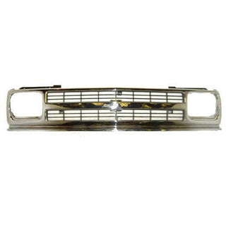 1991-1992 Chevy S-10 Pickup Grille Chrome.