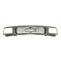 1995-1997 GMC Jimmy (Mid Size) Grille Chrome/Dark Argent.