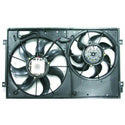 2006-2009 Volkswagen Rabbit Radiator/Condenser Cooling Fan Assembly.