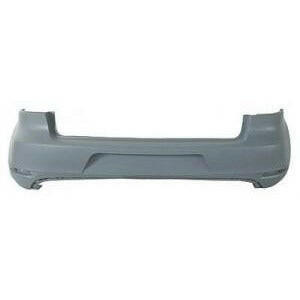 2010-2014 Volkswagen GTi Rear Bumper Cover W/O Parking Assist Gray GTI.