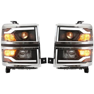 2014-2015 Chevy Silverado Projector Head Light, Set Of 2, Composite, Assembly - Classic 2 Current Fabrication