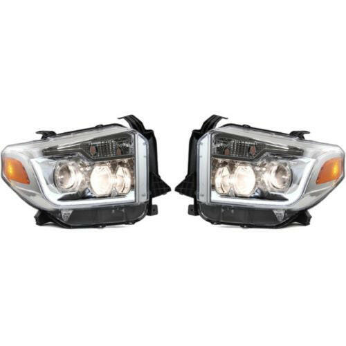 2014-2015 Toyota Tundra Projector Head Light Set, Assembly, Halogen.