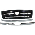 2003-2006 Toyota Tundra Grille, Painted-Black W/ Chrome Molding.
