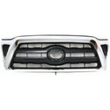 2005-2008 Toyota Tacoma Grille, Chrome Shell/ Dark Gray - Classic 2 Current Fabrication