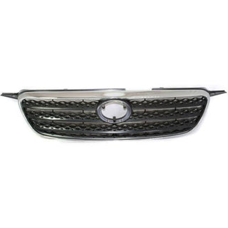 2005-2008 Toyota Corolla Grille, Chrome Shell/Dark Gray - Classic 2 Current Fabrication