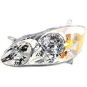 2003-2004 Toyota Corolla Head Light LH, Assembly, CE/LE Models - Capa.