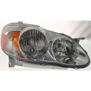 2003-2004 Toyota Corolla Head Light RH, Assembly, S Model.