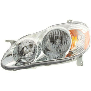 2003-2004 Toyota Corolla Head Light LH, Assembly, S Model.