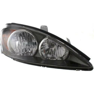2002-2004 Toyota Camry Head Light RH, Assembly, w/Black Housing, SE Model.