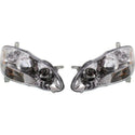2003-2008 Toyota Corolla Projector Head Light Set, Chrome Interior.