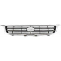 2000-2001 Toyota Camry Grille, Chrome Shell/Silver Black.