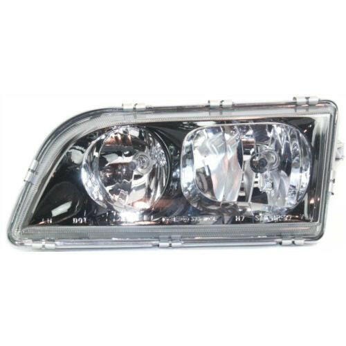2000-2002 Volvo S40 Head Light LH, Assembly, Black Interior.
