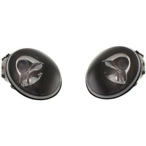 1998-2005 Volkswagen Beetle Clear Head Light, Assembly, With Out Turbo.